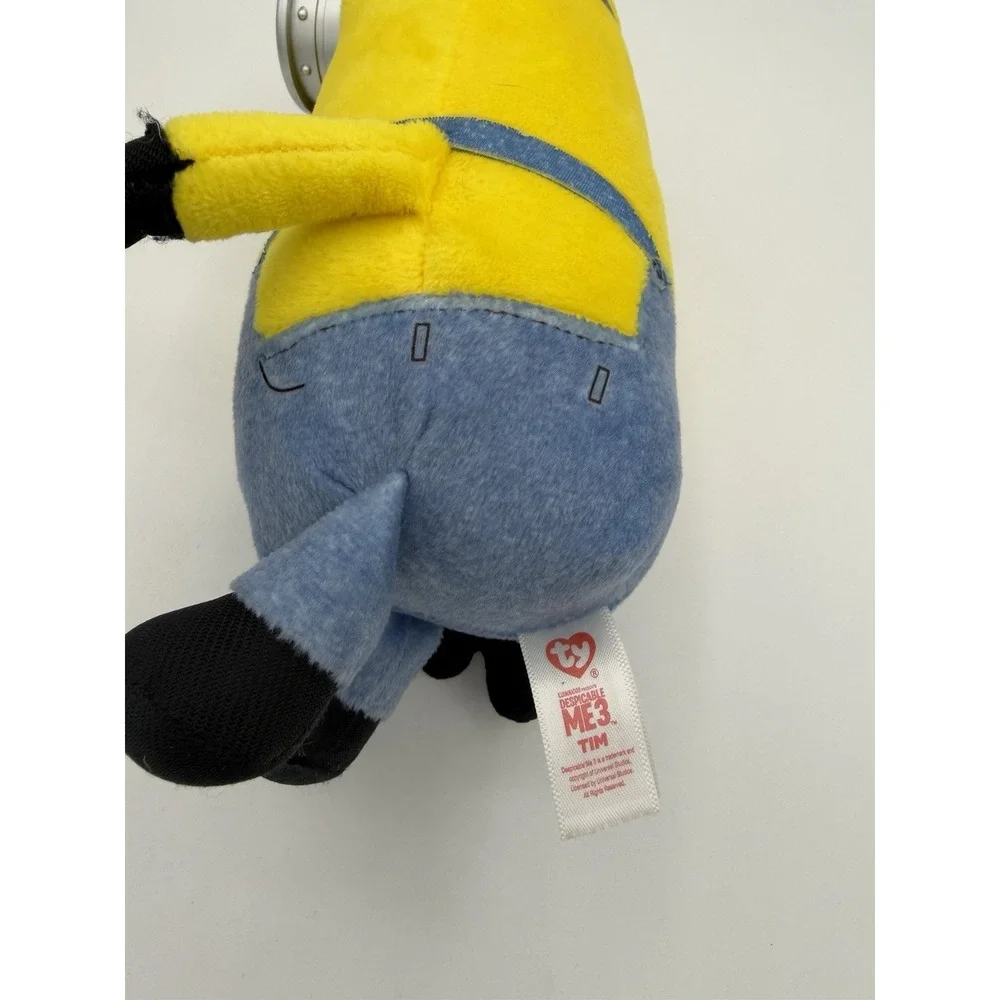 Ty Beanie Babies Despicable Me 3 Minion Tim Plush Stuffed Animal  2017 No Tag